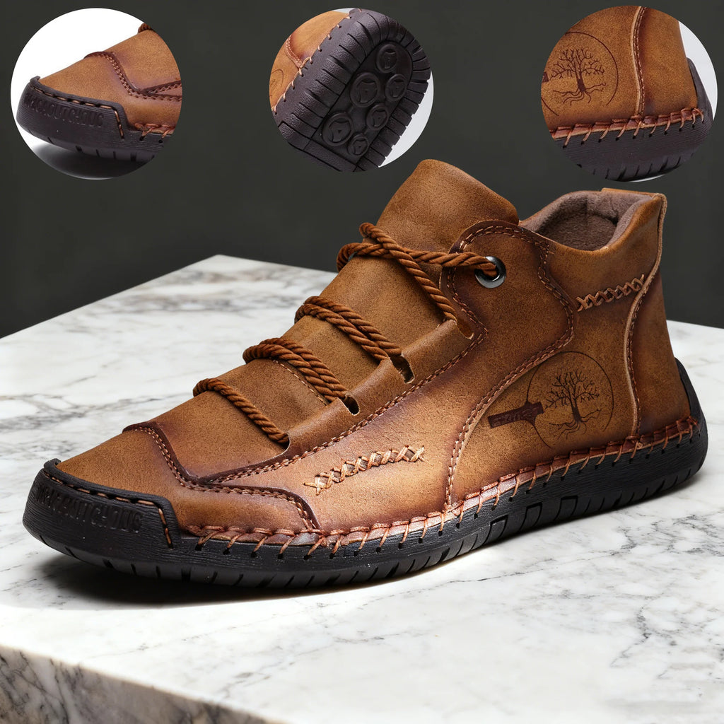 【⏰Dnes sleva 70 % - Končí brzy🔥】Protiskluzová a hřejivá turistická obuv ROOREN® - Vyrobena z italské hovězí kůže, s konstrukcí na podporu klenby, pohodlná a odolná, zmírňuje nepohodlí nohou!