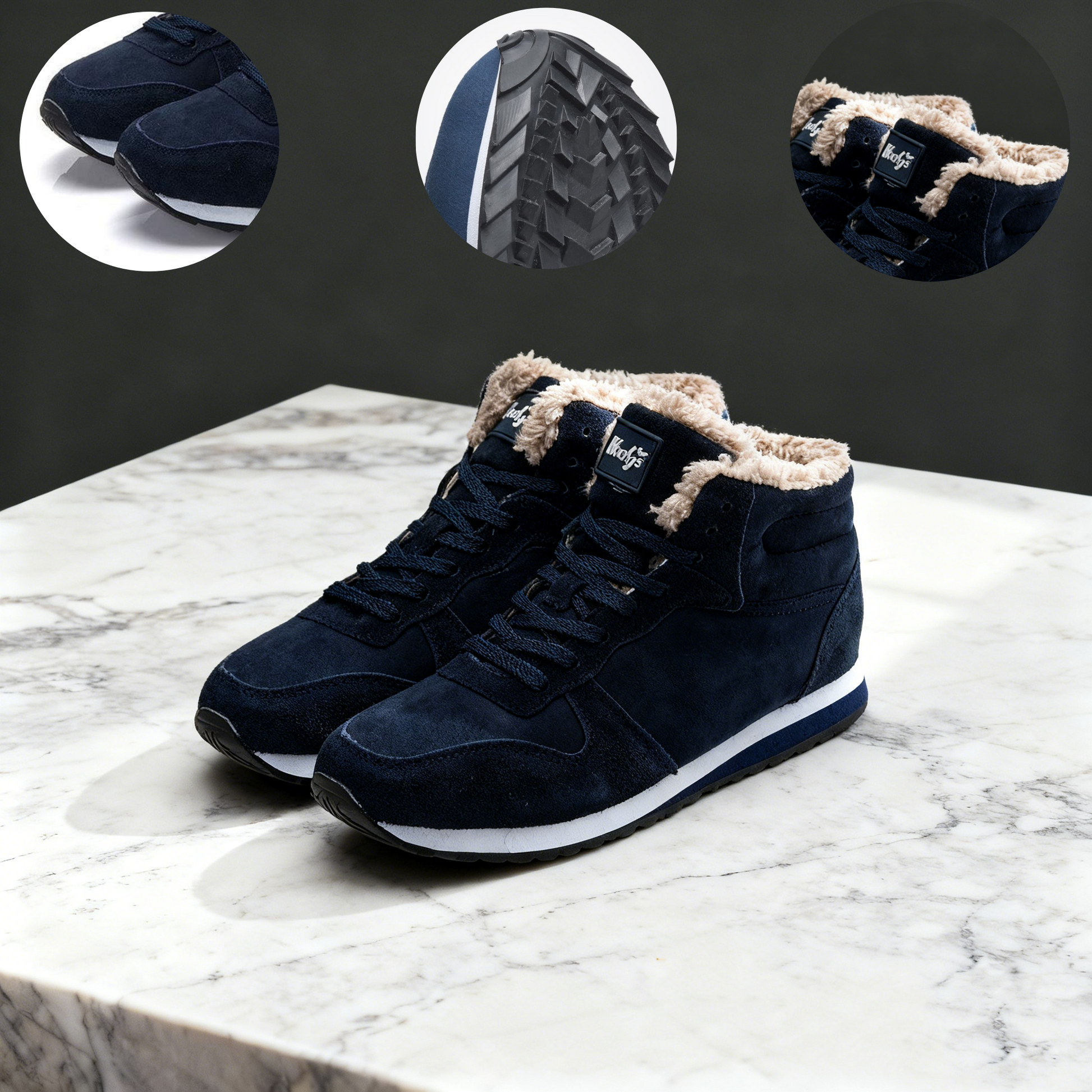 (🔥🚨Časově omezená sleva 67 % - Poslední den!!) Měkké a pohodlné sněhule vyrobené z pravé vlny a dovážené prémiové italské kůže (podpora klenby - usnadňuje chůzi)