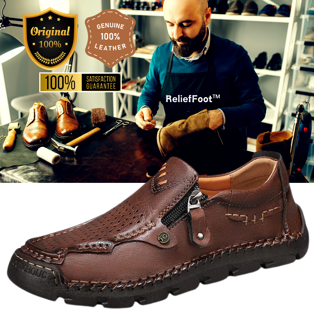 SteozzyTM⏰Promotion - 70% OFF🔥 Men Casual Leather Loafer Summer Flat Soft Light Shoes