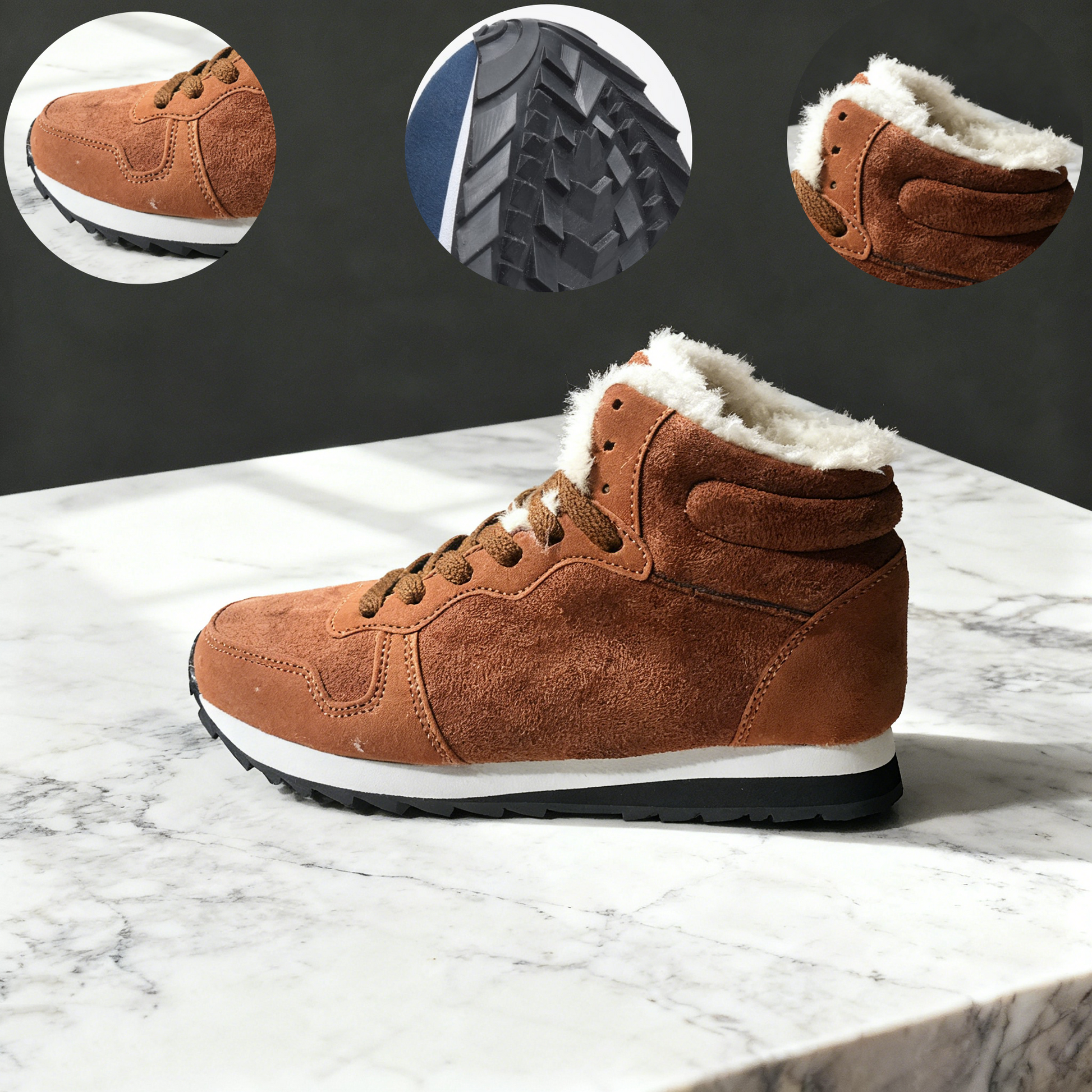 (🔥🚨Časově omezená sleva 67 % - Poslední den!!) Měkké a pohodlné sněhule vyrobené z pravé vlny a dovážené prémiové italské kůže (podpora klenby - usnadňuje chůzi)