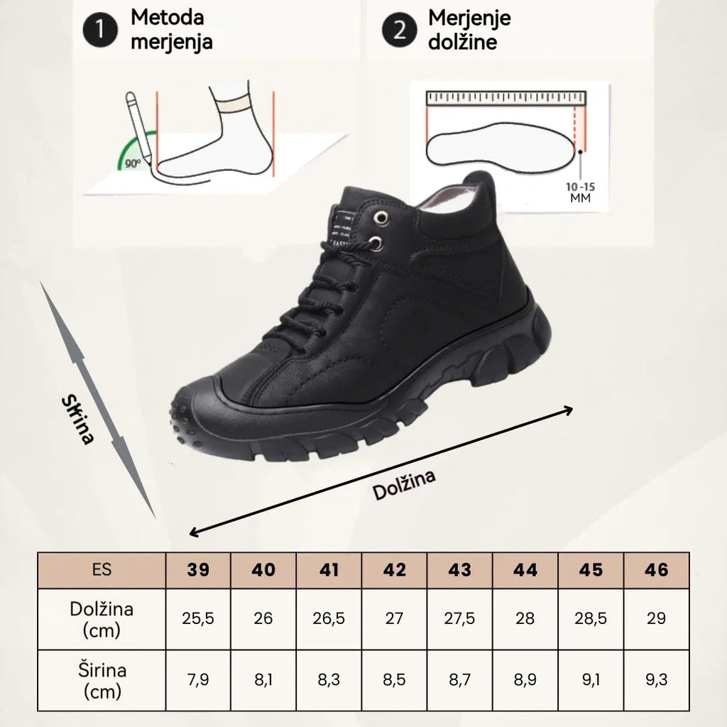 🔥Časově omezená nabídka, dnes sleva 70 %! ⏰ - ROOREN® protiskluzové, teplé turistické boty, vědecky navržené ortopedické boty, které účinně ulevují od bolesti nohou, zad a kolen!