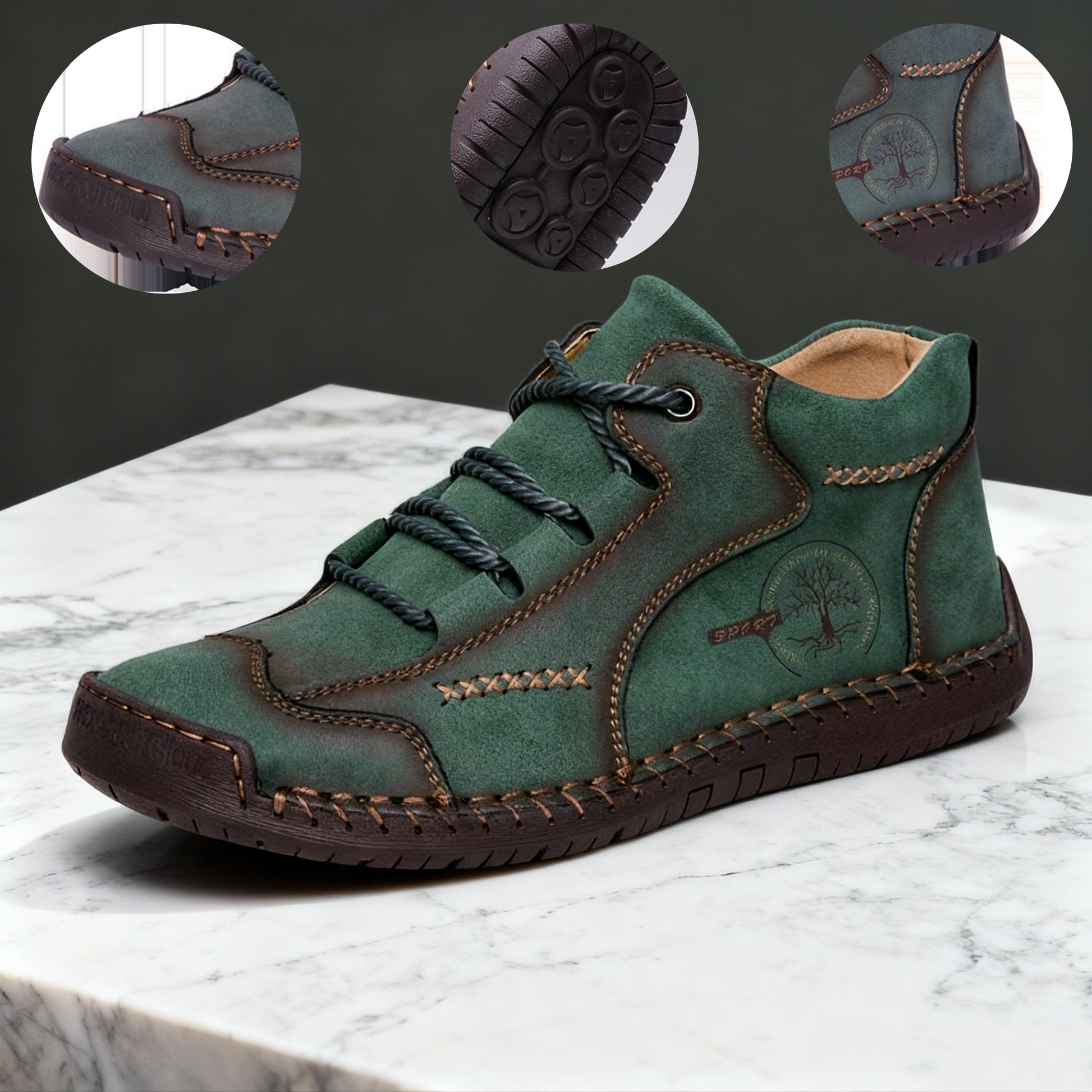 【🚨⏰Dnes sleva 69% - brzy končí🔥】Vyrobeno z prémiové telecí kůže🐂, s integrovanými podložkami pro podporu klenby, pohodlné a odolné, zcela uvolňující tlak na vaše nohy při dlouhém stání nebo chůzi!