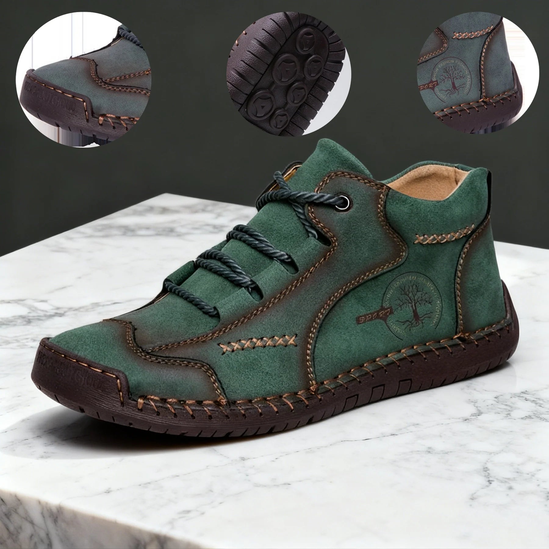 【⏰Dnes sleva 70 % - Končí brzy🔥】Protiskluzová a hřejivá turistická obuv ROOREN® - Vyrobena z italské hovězí kůže, s konstrukcí na podporu klenby, pohodlná a odolná, zmírňuje nepohodlí nohou!