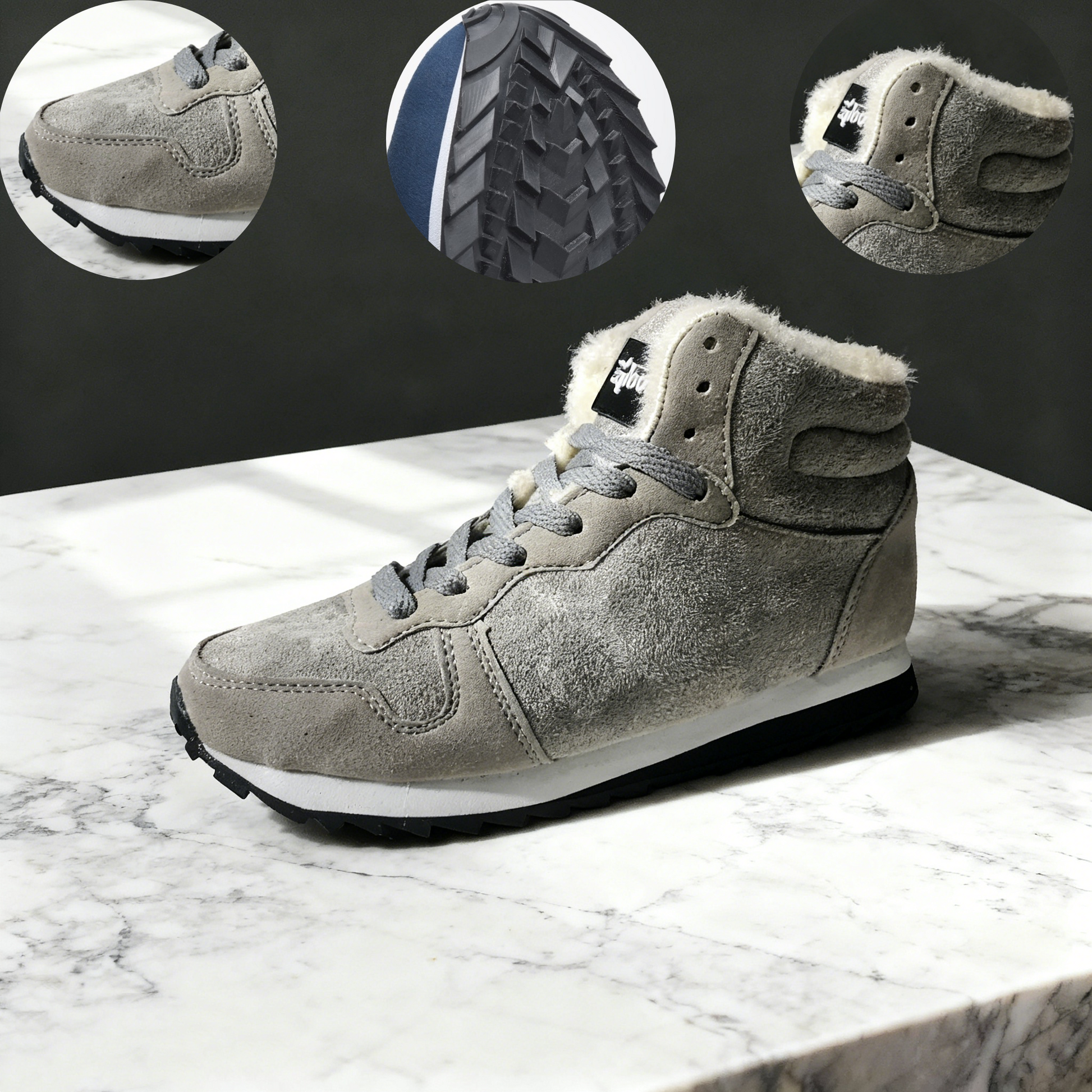 (🔥🚨Časově omezená sleva 67 % - Poslední den!!) Měkké a pohodlné sněhule vyrobené z pravé vlny a dovážené prémiové italské kůže (podpora klenby - usnadňuje chůzi)