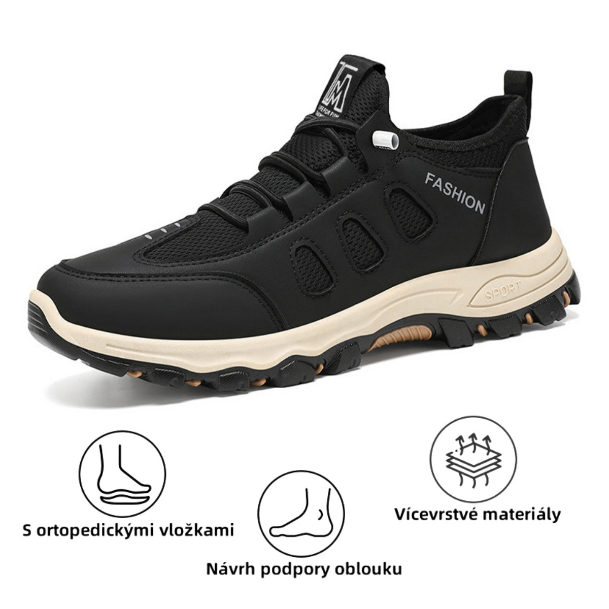 【🎁Dnes za poloviční cenu - Nenechte si to ujít】Ergonomická ortopedická obuv - Účinně chrání zdraví nohou✅