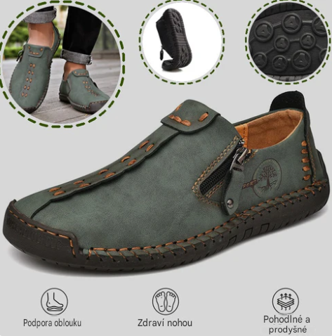 🔥Pánská ortopedická obuv z australské telecí kůže👞Ručně šitá✅Pohodlná chůze, úleva od bolesti✅Nepromokavá a protiskluzová✅