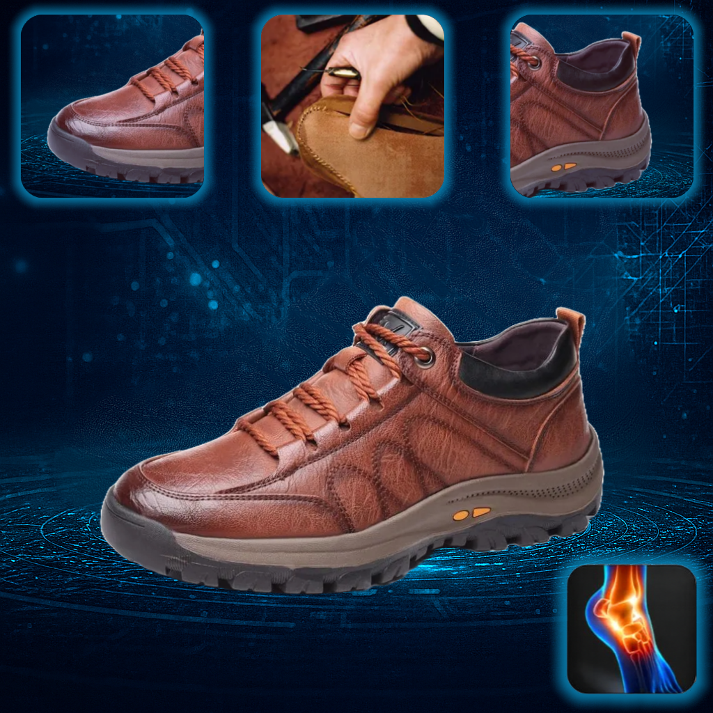 【⏰Dnes sleva 70 % - Končí brzy🔥】Protiskluzová a hřejivá turistická obuv ROOREN® - Vyrobena z italské hovězí kůže, s konstrukcí na podporu klenby, pohodlná a odolná, zmírňuje nepohodlí nohou!