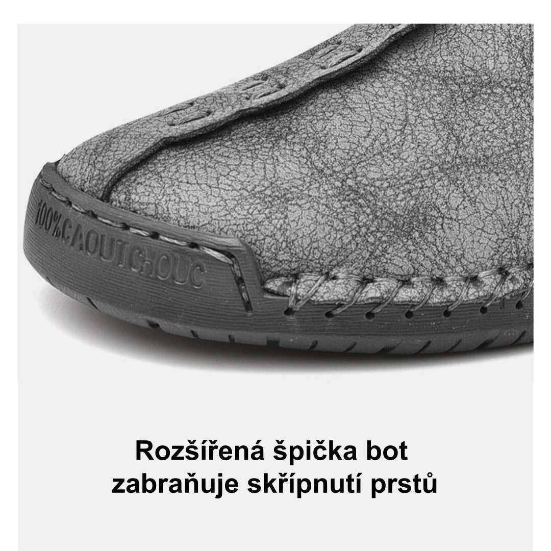 【⏰Časově omezená sleva 50 % – Nenechte si ji ujít】Ergonomická ortopedická obuv – ✅️ Korekce držení těla při chůzi – Voděodolná a protiskluzová 👞 Vybraná italská kůže