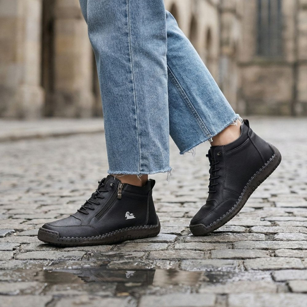 (🔥 50% sleva – Nenechte si ji ujít!) Vybraná obuv z telecí kůže – ortopedické boty – 👞 – odolné, protiskluzové a nepromokavé (podpora klenby, úleva od bolesti, unisex)