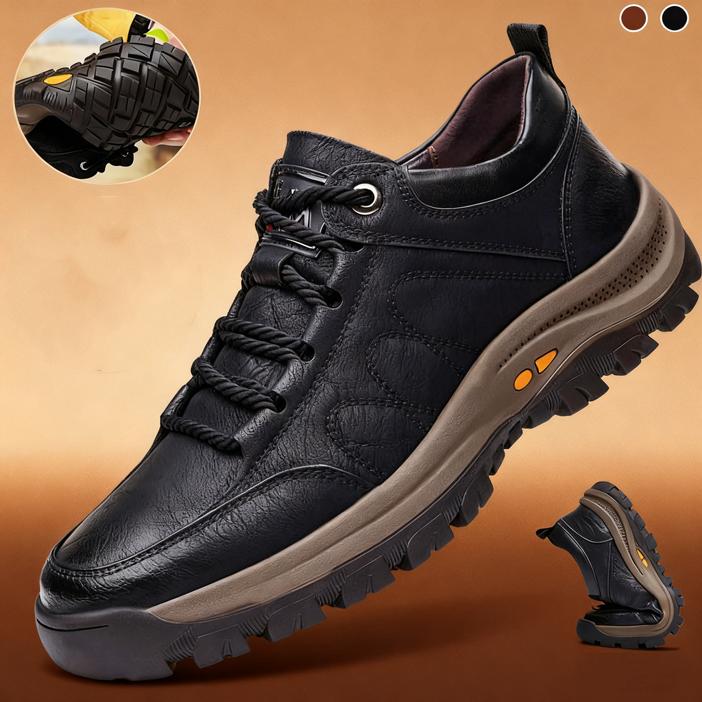 【⏰Dnes sleva 70 % - Končí brzy🔥】Protiskluzová a hřejivá turistická obuv ROOREN® - Vyrobena z italské hovězí kůže, s konstrukcí na podporu klenby, pohodlná a odolná, zmírňuje nepohodlí nohou!