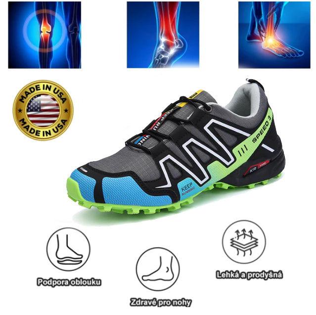 Ortopedická turistická obuv Slancks® | Ergonomicky navržená pro úlevu od bolesti zad, nohou a kloubů.