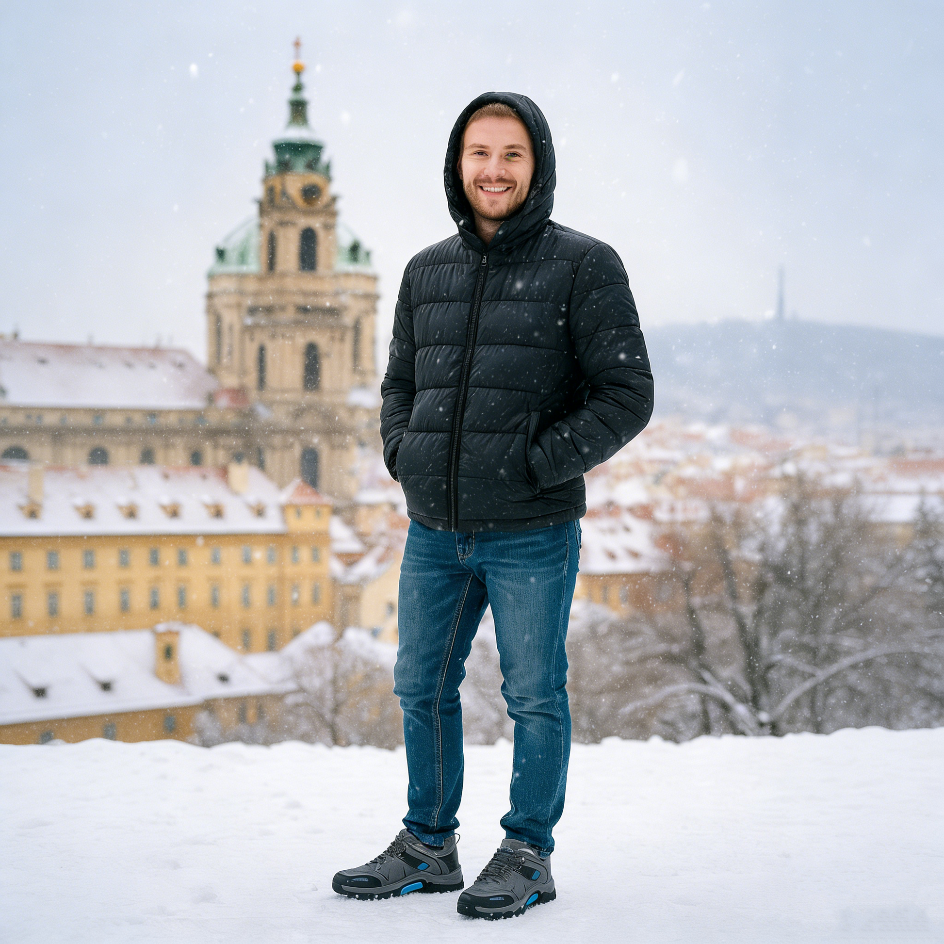 🎄Vánoční speciál: Sleva 50 %! ⏰-ROOREN® Pánská teplá a protiskluzová outdoorová obuv - Ergonomicky navržená ortopedická obuv, 👍která účinně ulevuje od bolesti nohou, zad a kolen!