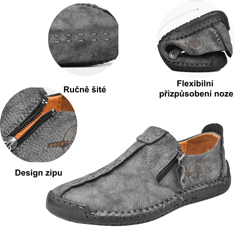 【⏰Časově omezená sleva 50 % – Nenechte si ji ujít】Ergonomická ortopedická obuv – ✅️ Korekce držení těla při chůzi – Voděodolná a protiskluzová 👞 Vybraná italská kůže