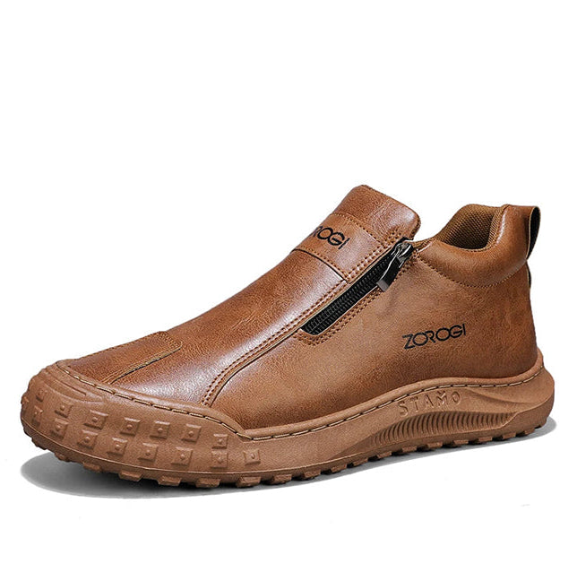 (🔥50% sleva⏰) Pánské pohodlné boty s bočním zipem - ergonomický design, měkká a protiskluzová podrážka