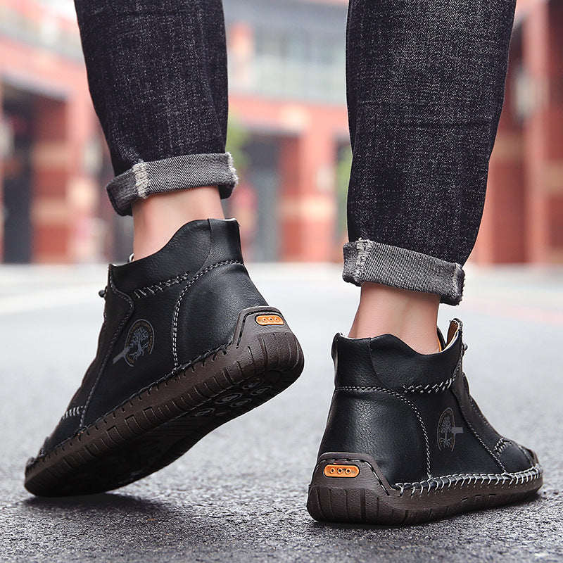 ⏰ Oggi sconto del 70% — Da non perdere!🐂 Nuove scarpe ortopediche da uomo in pelle bovina, impermeabili e antiscivolo,🦶 efficaci nell'alleviare il dolore ai piedi.