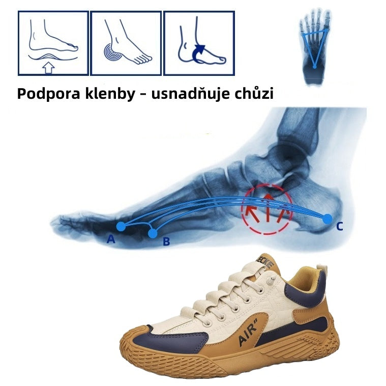 【🔥Dnes za poloviční cenu - nenechte si to ujít】 Ergonomicky navržená ortopedická obuv - design podpory klenby 👞Snadno se zbavte bolesti nohou