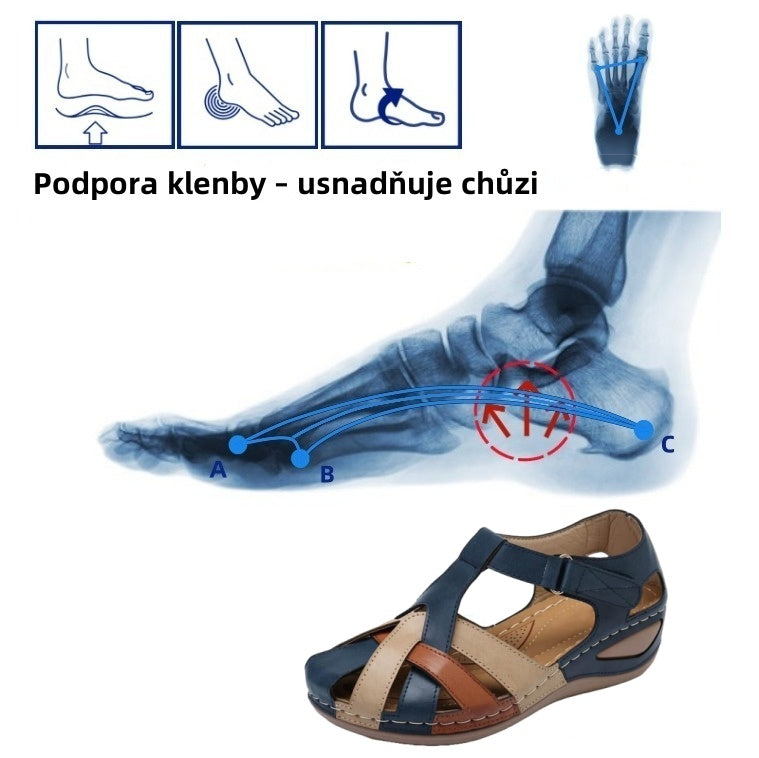 🎁Dnes za poloviční cenu - nenechte si to ujít|Ergonomicky tvarované ortopedické sandály - bezbolestná chůze👞usnadňují chůzi