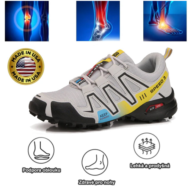 Ortopedická turistická obuv Slancks® | Ergonomicky navržená pro úlevu od bolesti zad, nohou a kloubů.