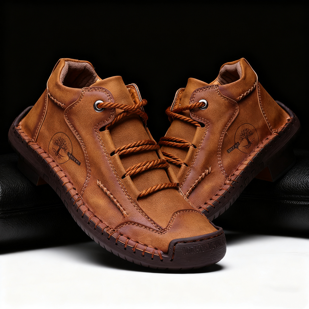 【⏰Dnes sleva 70 % - Končí brzy🔥】Protiskluzová a hřejivá turistická obuv ROOREN® - Vyrobena z italské hovězí kůže, s konstrukcí na podporu klenby, pohodlná a odolná, zmírňuje nepohodlí nohou!