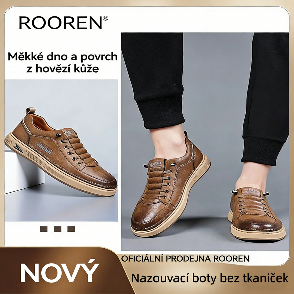 🐂 Pánské boty z telecí kůže vyrobené v Austrálii 👞 Ručně šité pro snadné nazouvání a zouvání ✅ Podpora klenby pro úlevu od bolesti - pohodlná chůze