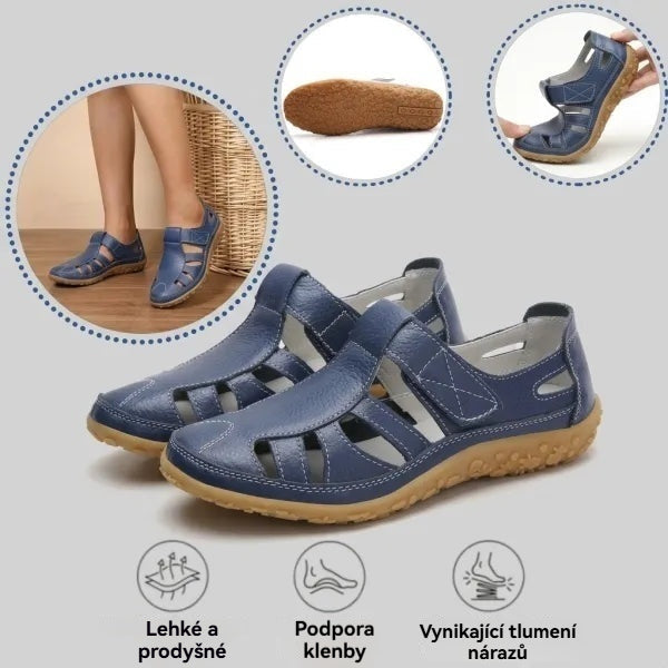 🔥50% sleva: Sandály BellaVita z pravé kůže – Pohodlné – Prémiová měkkost · Protiskluzové · Lehké · Chladivé