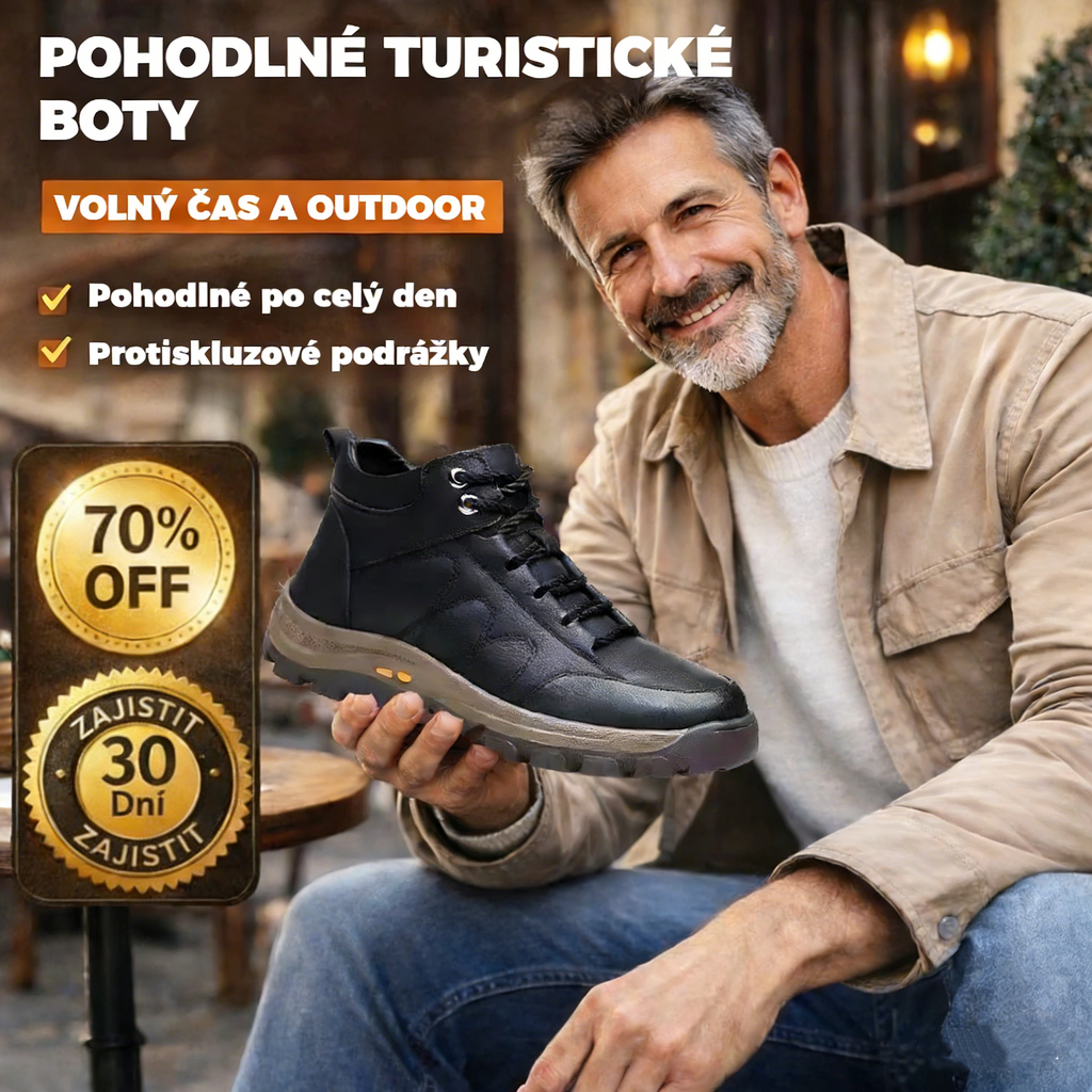 【⏰Dnes sleva 70 % - Končí brzy🔥】Protiskluzová a hřejivá turistická obuv ROOREN® - Vyrobena z italské hovězí kůže, s konstrukcí na podporu klenby, pohodlná a odolná, zmírňuje nepohodlí nohou!