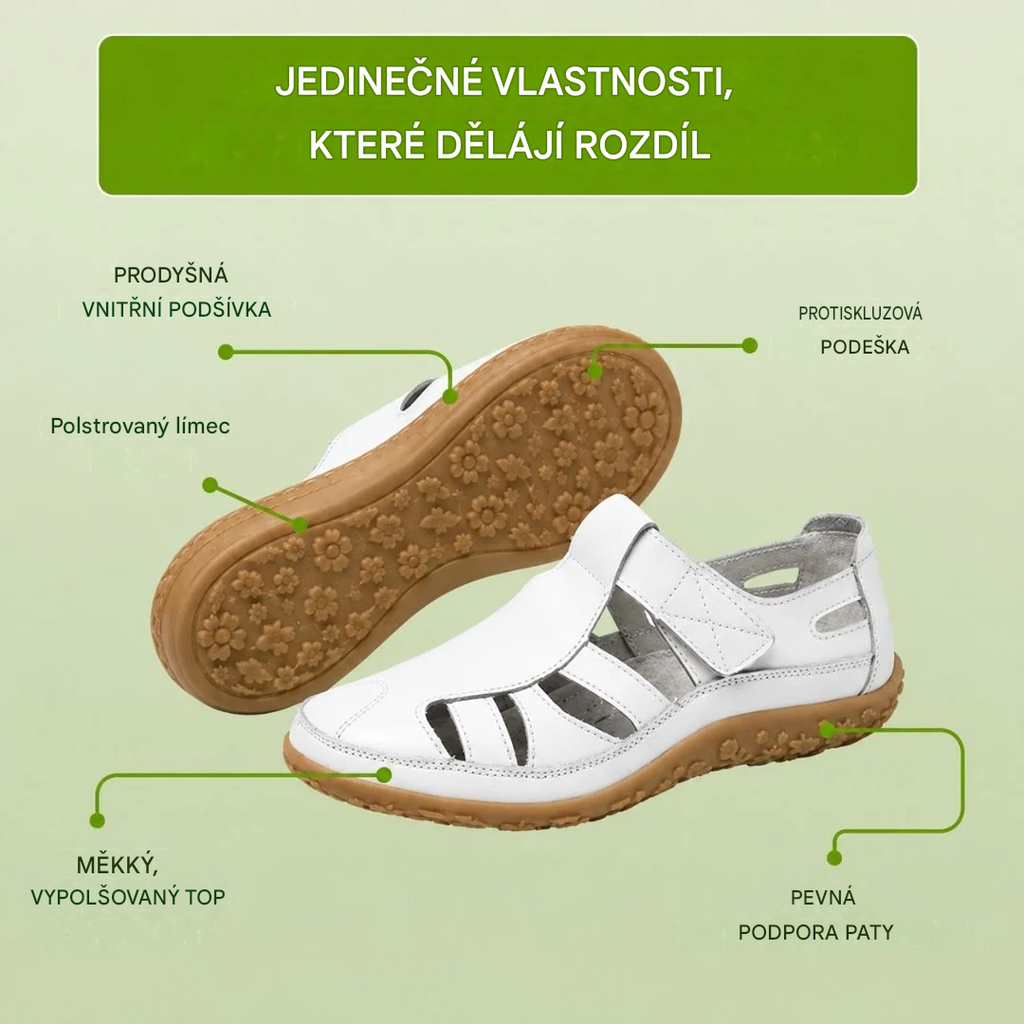 🔥50% sleva: Sandály BellaVita z pravé kůže – Pohodlné – Prémiová měkkost · Protiskluzové · Lehké · Chladivé