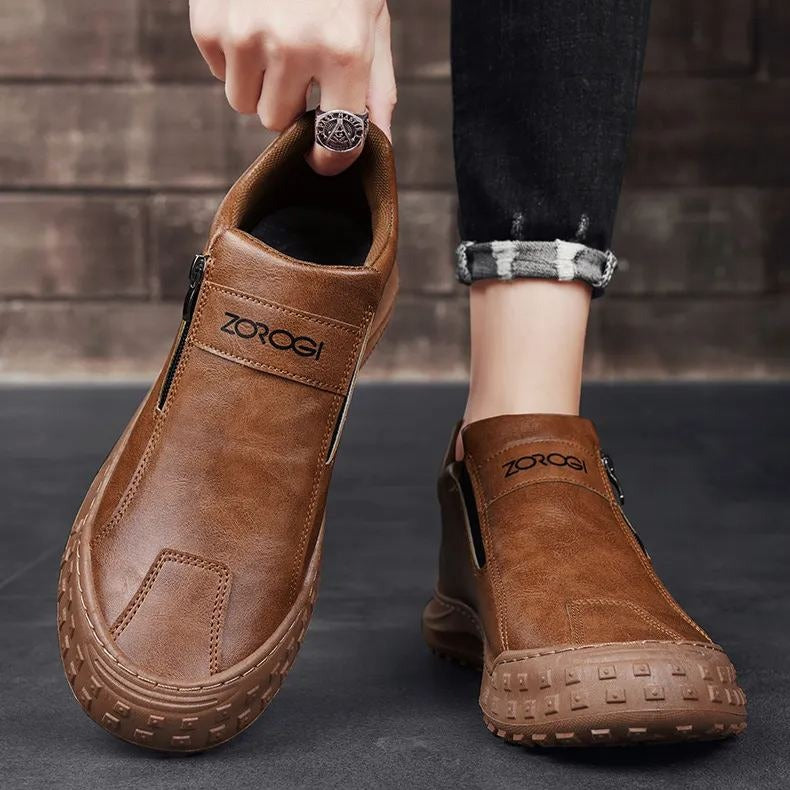 【⏰Dnes sleva 67 % - Končí brzy🔥】Protiskluzová a hřejivá turistická obuv ROOREN® - Vyrobena z italské hovězí kůže, s konstrukcí na podporu klenby, pohodlná a odolná, zmírňuje nepohodlí nohou!