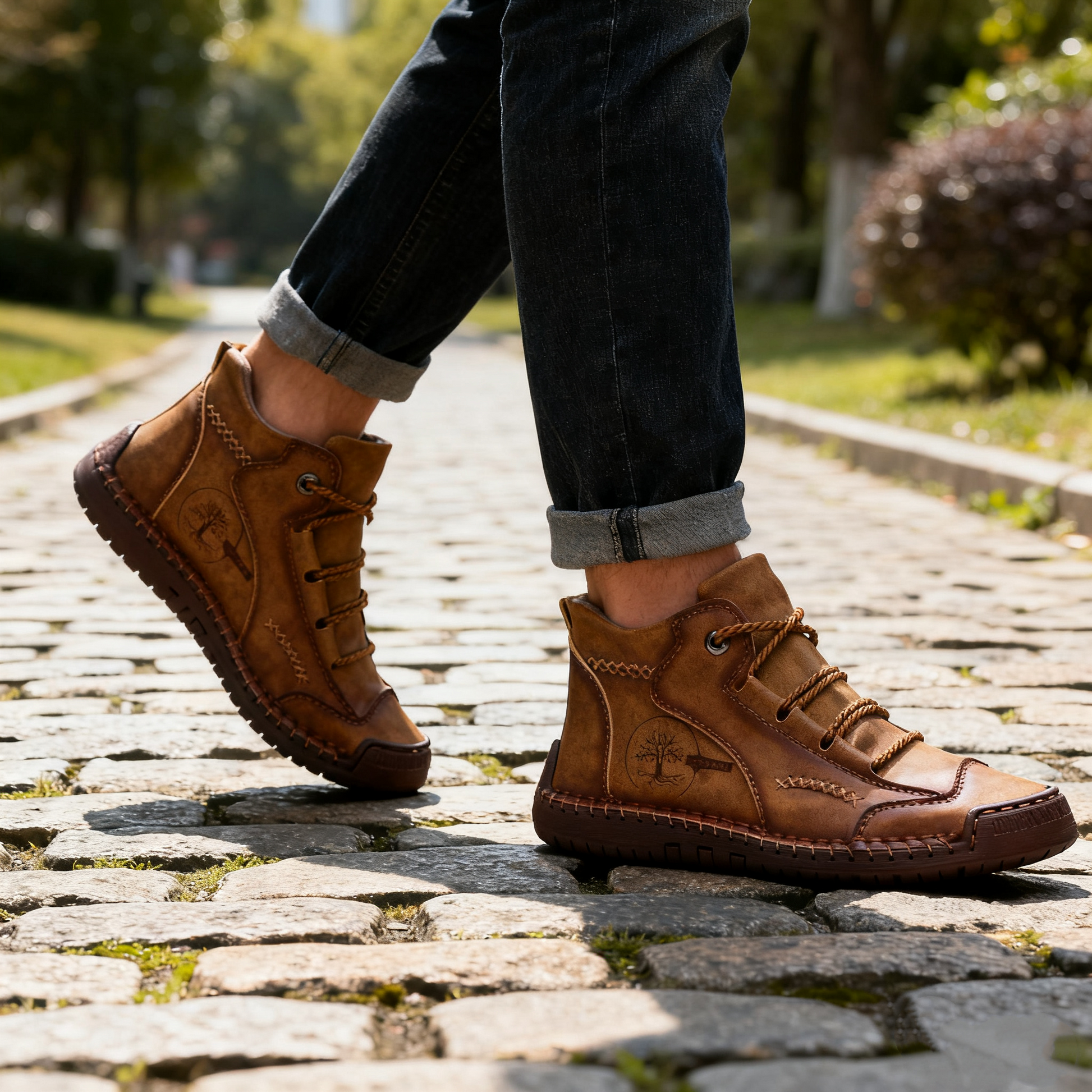 【🚨⏰Dnes sleva 69% - brzy končí🔥】Vyrobeno z prémiové telecí kůže🐂, s integrovanými podložkami pro podporu klenby, pohodlné a odolné, zcela uvolňující tlak na vaše nohy při dlouhém stání nebo chůzi!