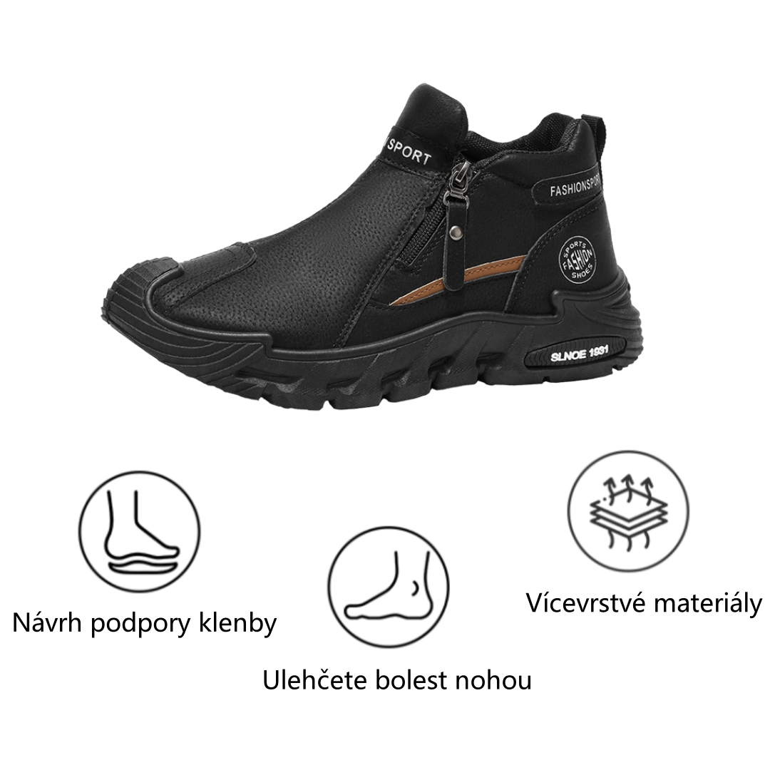 【⏰Dnes sleva 70 % - brzy končí🔥】Protiskluzová turistická obuv ROOREN® - Vyrobena z italské hovězí kůže, s oporou klenby, pohodlná a odolná, zmírňuje nepohodlí chodidel!