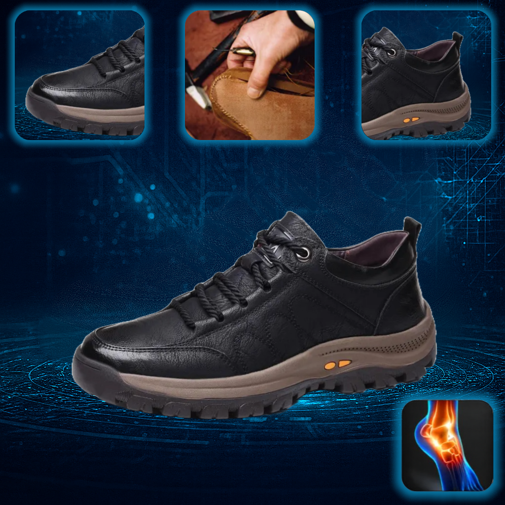 【⏰Dnes sleva 70 % - Končí brzy🔥】Protiskluzová a hřejivá turistická obuv ROOREN® - Vyrobena z italské hovězí kůže, s konstrukcí na podporu klenby, pohodlná a odolná, zmírňuje nepohodlí nohou!