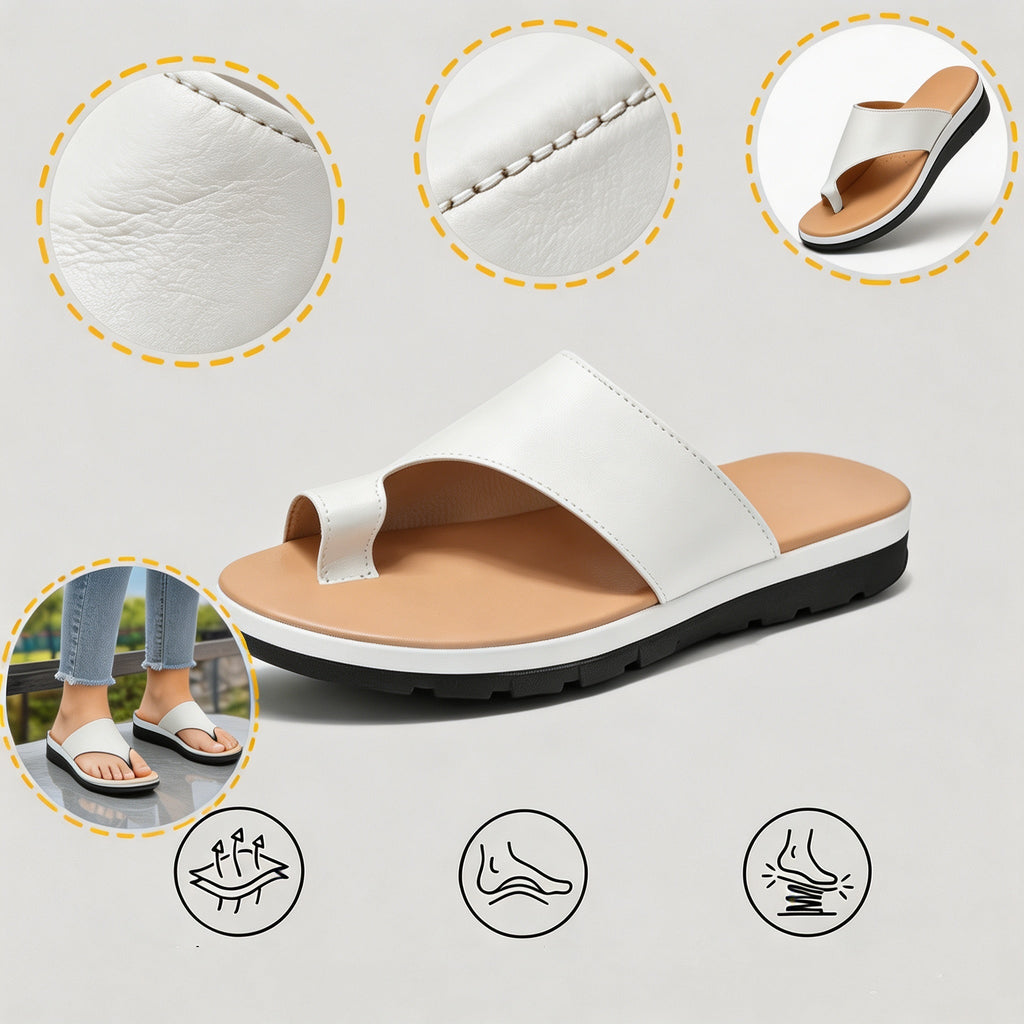 Orthofit: ergonomicky tvarované sandály, které poskytují maximální pohodlí a svěžest a korigují hallux valgus (vbočený palec).