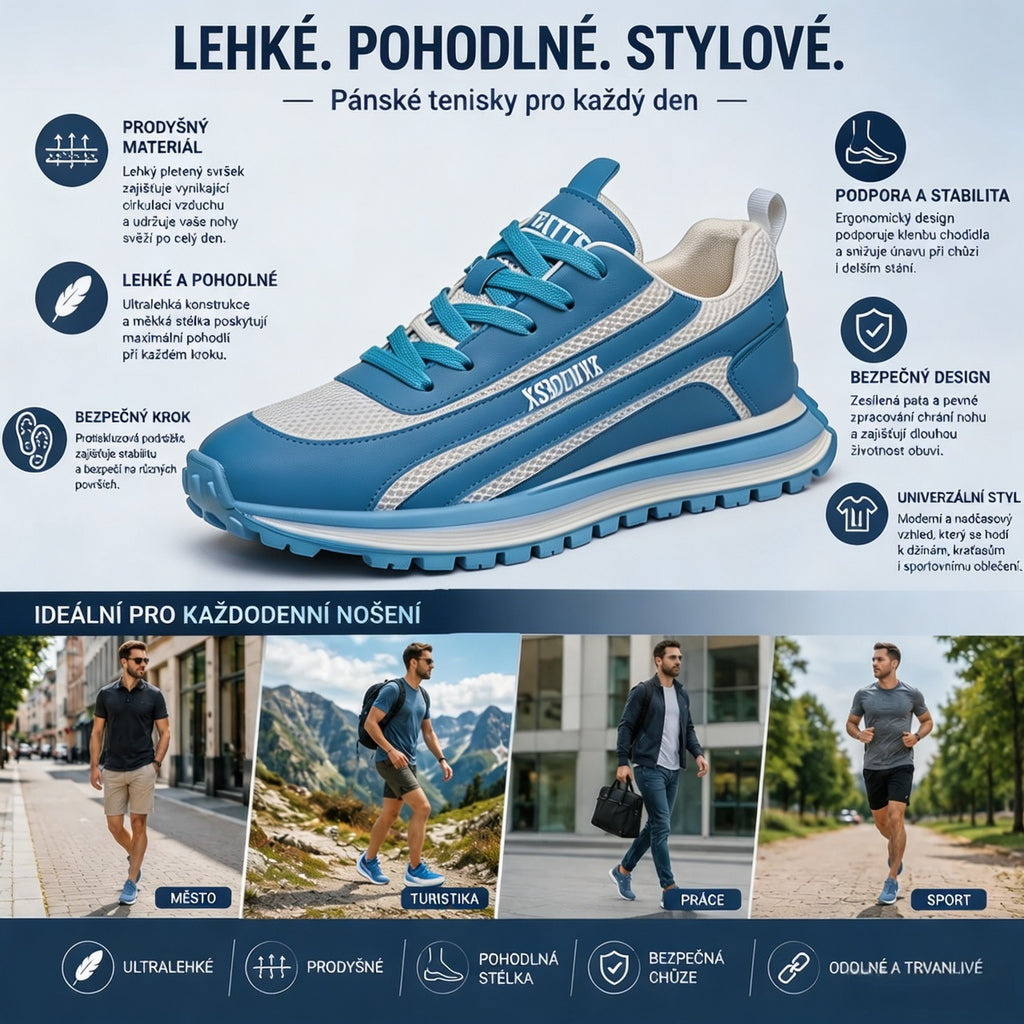 ⏰Poslední den, sleva 50 %! Nenechte si to ujít! 🔥Ergonomicky tvarovaná ortopedická obuv s tlumením nárazů, ✅️Zdravá ortopedická obuv navržená speciálně pro evropské muže.