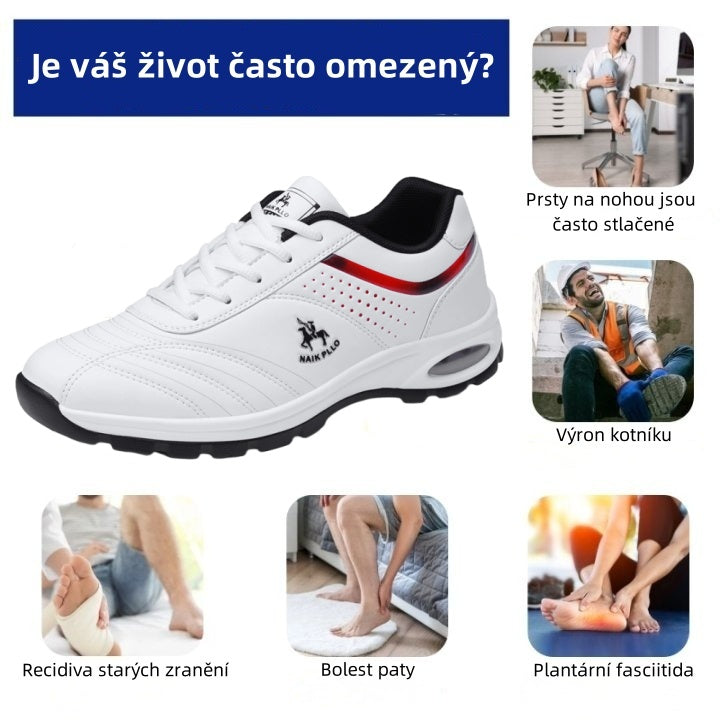 (🔥 70% sleva - Nenechte si to ujít!) Ortopedická obuv ROOREN® - 👞 - Odolná, protiskluzová a voděodolná. Poskytuje oporu klenby, zmírňuje bolest a je vhodná pro muže i ženy.