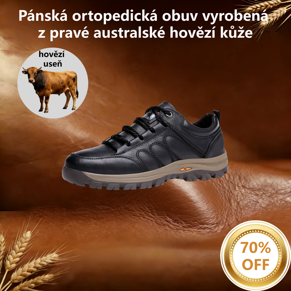 【⏰Časově omezená nabídka: sleva 70 % – Nenechte si ji ujít!】Ergonomická ortopedická obuv – ✅️Koriguje držení těla při chůzi a zmírňuje bolest nohou – Nově vylepšená voděodolnost a protiskluzovost 👞Vybraná australská kůže