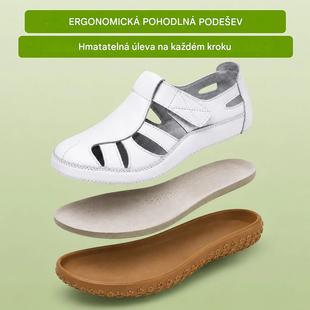 🔥50% sleva: Sandály BellaVita z pravé kůže – Pohodlné – Prémiová měkkost · Protiskluzové · Lehké · Chladivé