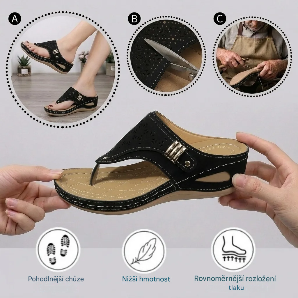 🔥 Ograniczona czasowo zniżka 50%! Letnie sandały ortopedyczne – ergonomiczne, wygodne i oddychające, które łagodzą ból. ✅