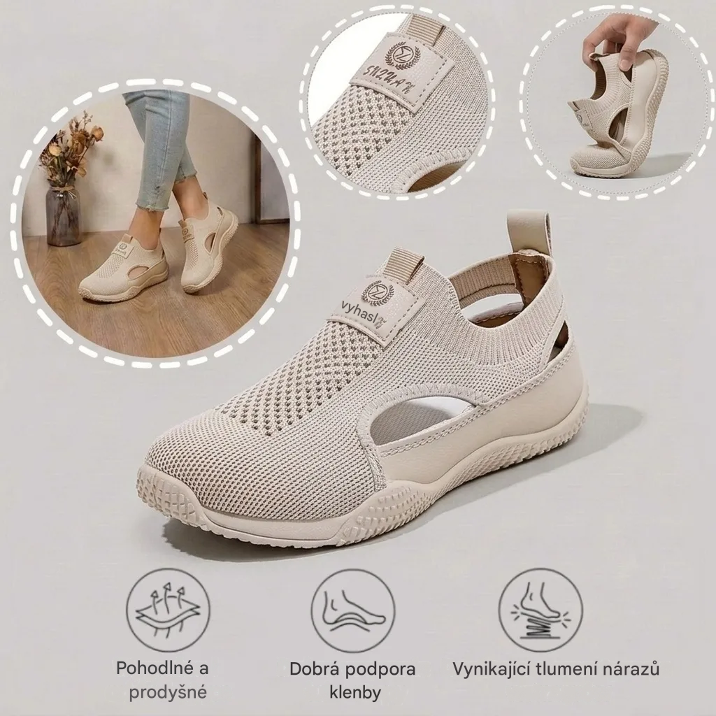 🔥 Pouze dnes sleva 50 %! Nenechte si to ujít! ⏰ Ergonomicky tvarovaná ortopedická obuv – poskytuje přirozenou oporu klenby 👞 Účinně zmírňuje bolest nohou