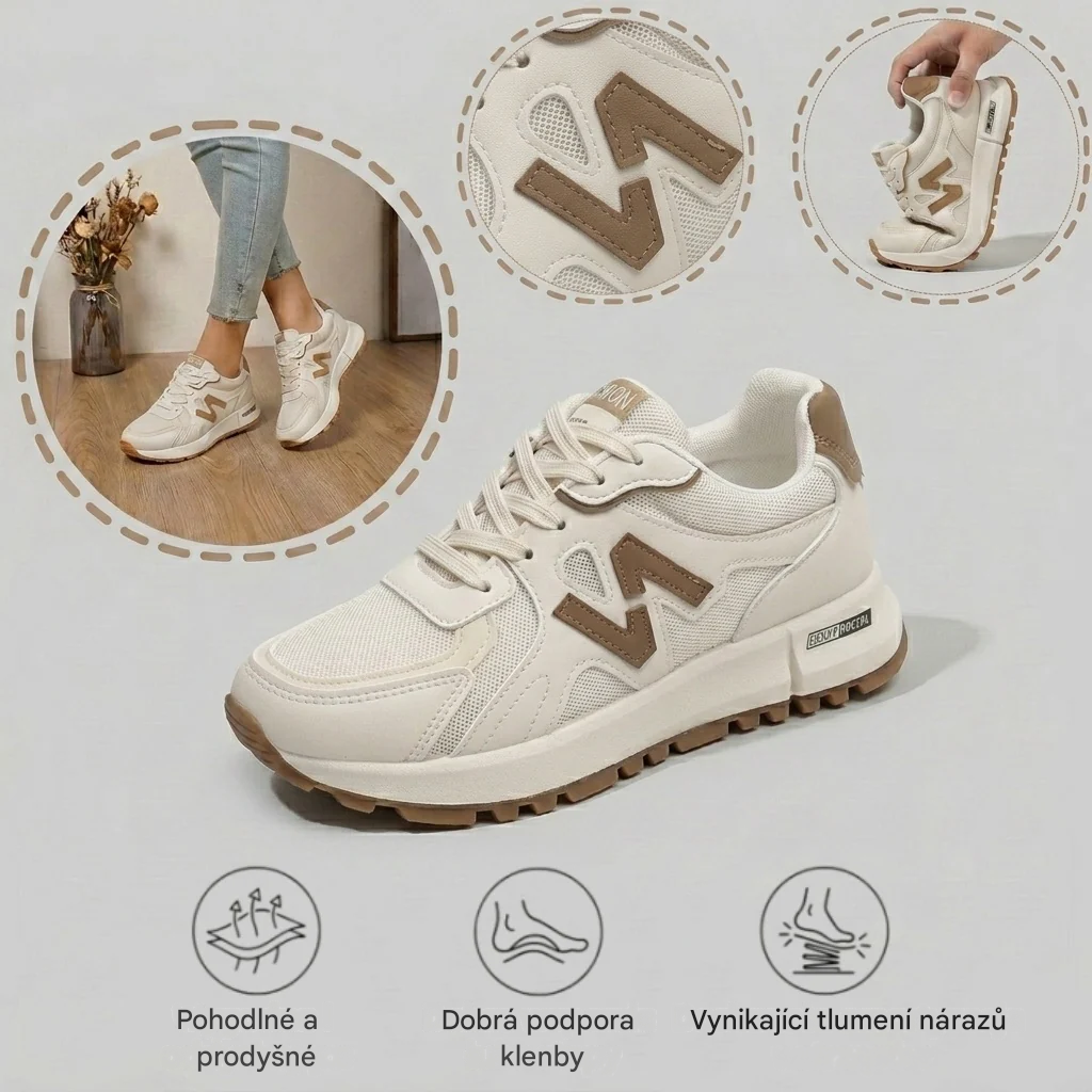 🔥 Pouze dnes sleva 50 %! Nenechte si to ujít! ⏰ Ergonomicky tvarovaná ortopedická obuv – poskytuje přirozenou oporu klenby 👞 Účinně zmírňuje bolest nohou