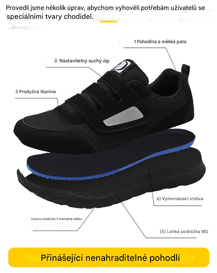 (🔥Dnes sleva 50 % – nenechte si ji ujít) ⏰Ergonomická – měkká a pohodlná ortopedická obuv pro volný čas/sport (podpora klenby, podpora chůze)