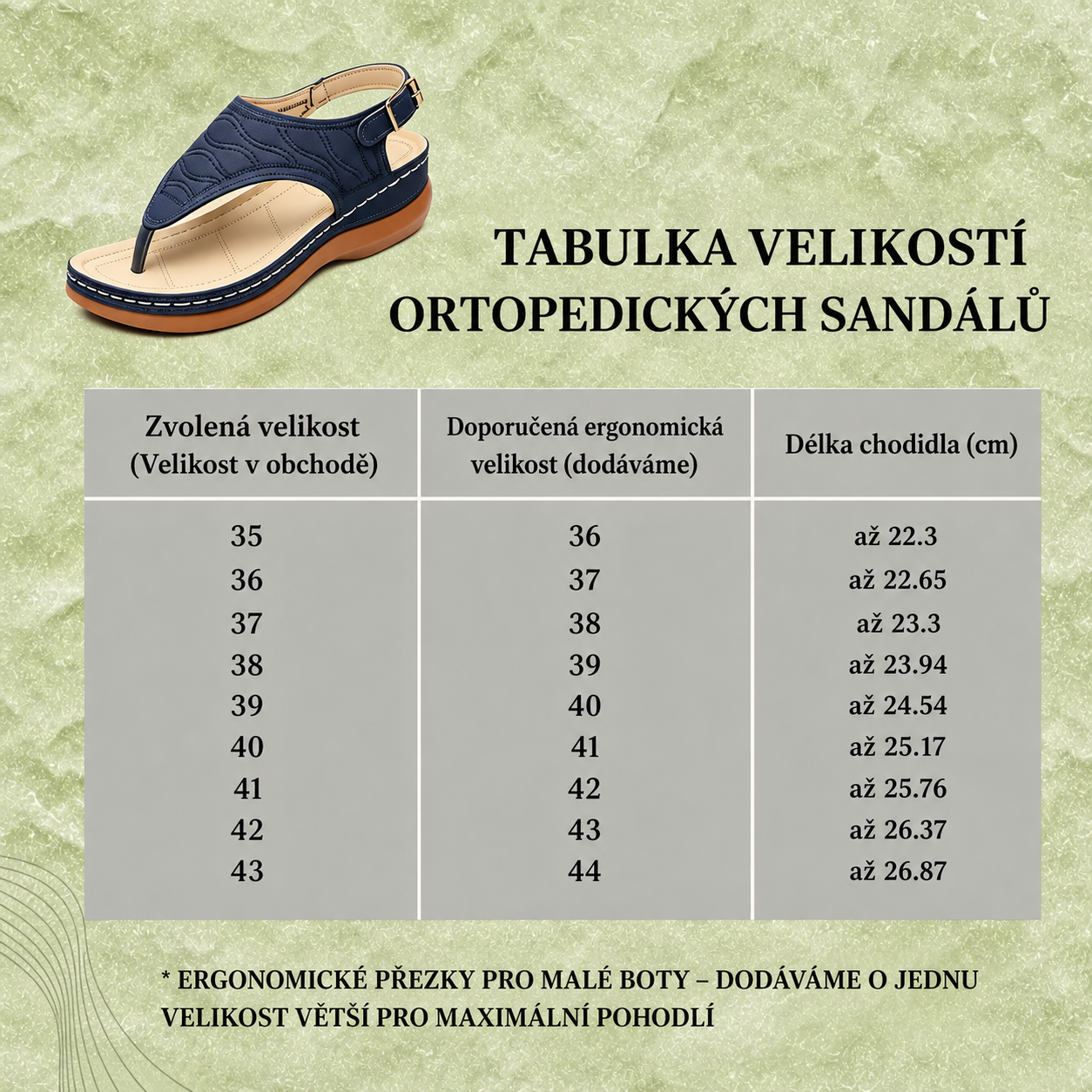 ⏰ Dnešní speciál: Poloviční cena | Letní ortopedické sandály OrthoComfort® | Podpora klenby pro pohodlnou chůzi bez bolesti