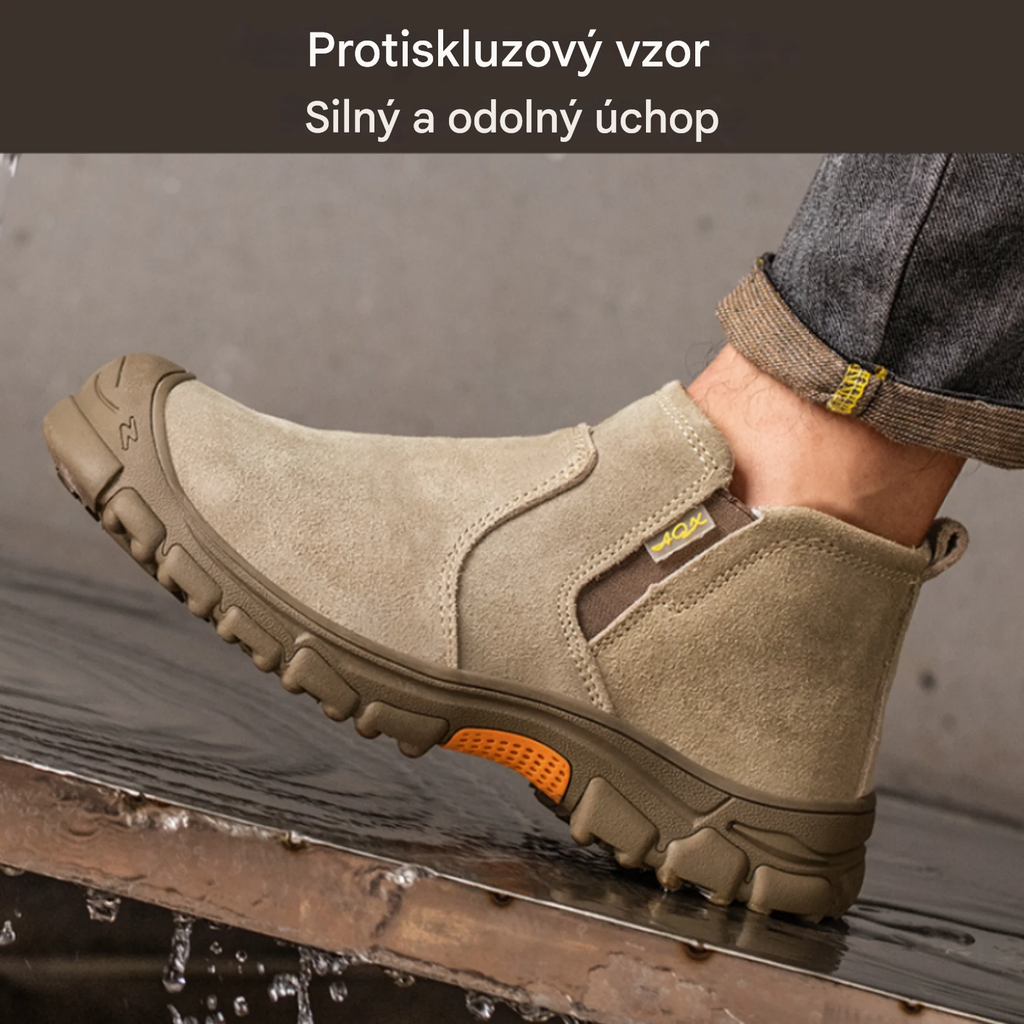 🎁Poslední den na využití 50% slevy! Nenechte si ujít příležitost! ⏰Ulevit od bolesti nohou a fasciitidy - Nepromokavá a protiskluzová ortopedická obuv🔴