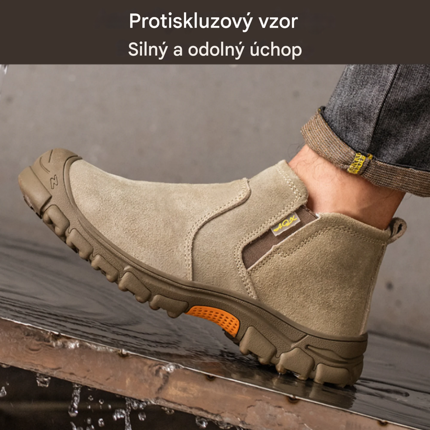 🎁Poslední den na využití 50% slevy! Nenechte si ujít příležitost! ⏰Ulevit od bolesti nohou a fasciitidy - Nepromokavá a protiskluzová ortopedická obuv🔴