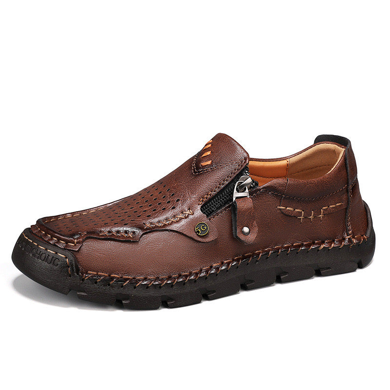 SteozzyTM⏰Promotion - 70% OFF🔥 Men Casual Leather Loafer Summer Flat Soft Light Shoes