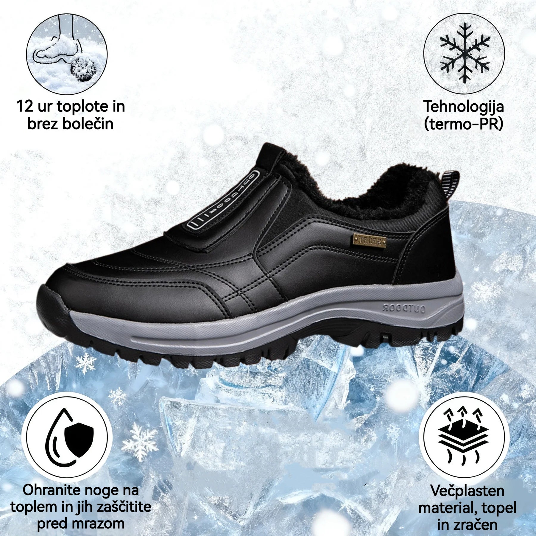 🔥Dnešní speciál: Sleva 50 %! ⏰ - Pánská ortopedická obuv Rooren®, zimní sněhule. 👞 Protiklouzavé a teplé - Pohodlný střih - Ergonomický design.