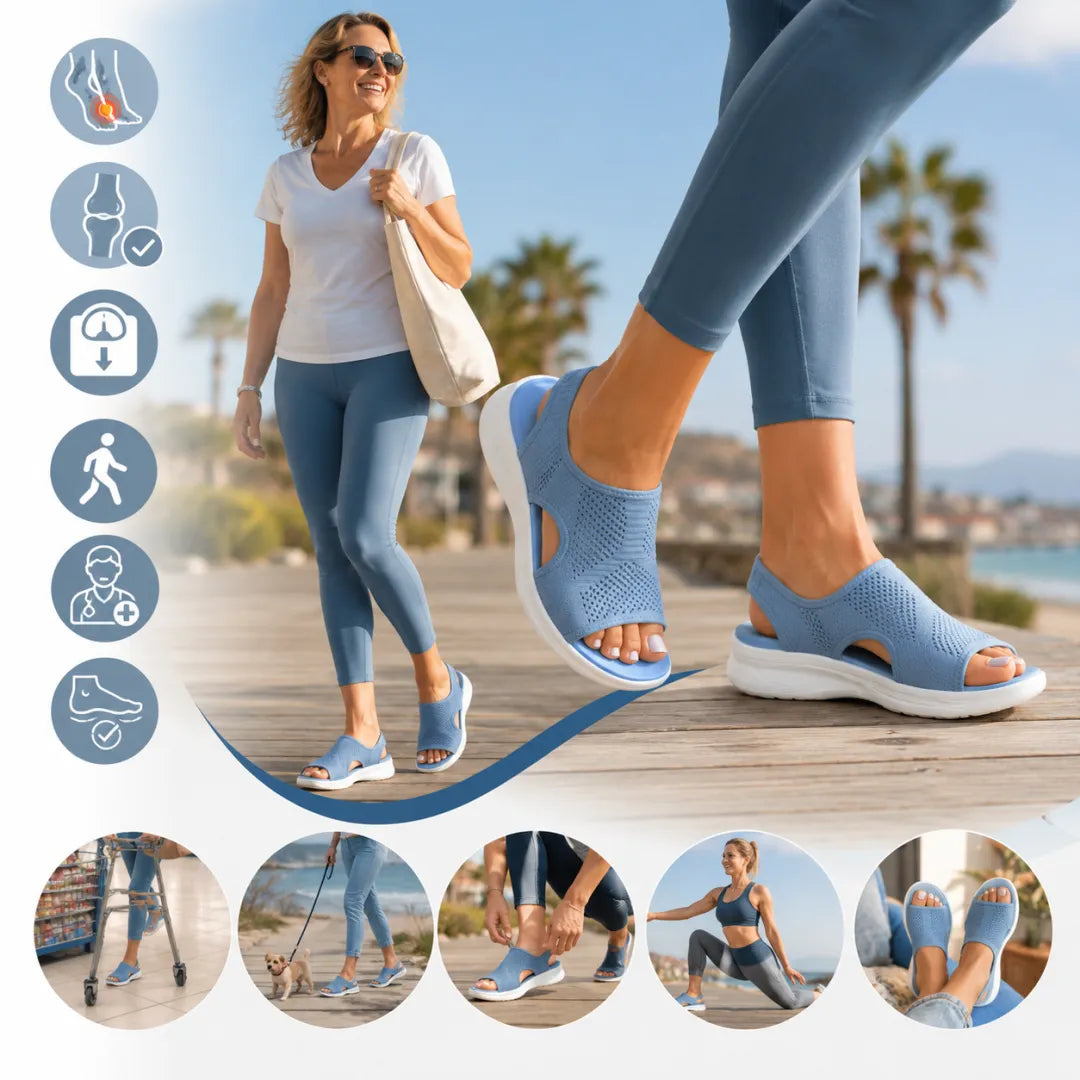 ⏰ Dnes sleva 50 %! 👡 Pohodlné sandály s oporou klenby 🦶 Ergonomický design pro pohodlnou celodenní chůzi ✅