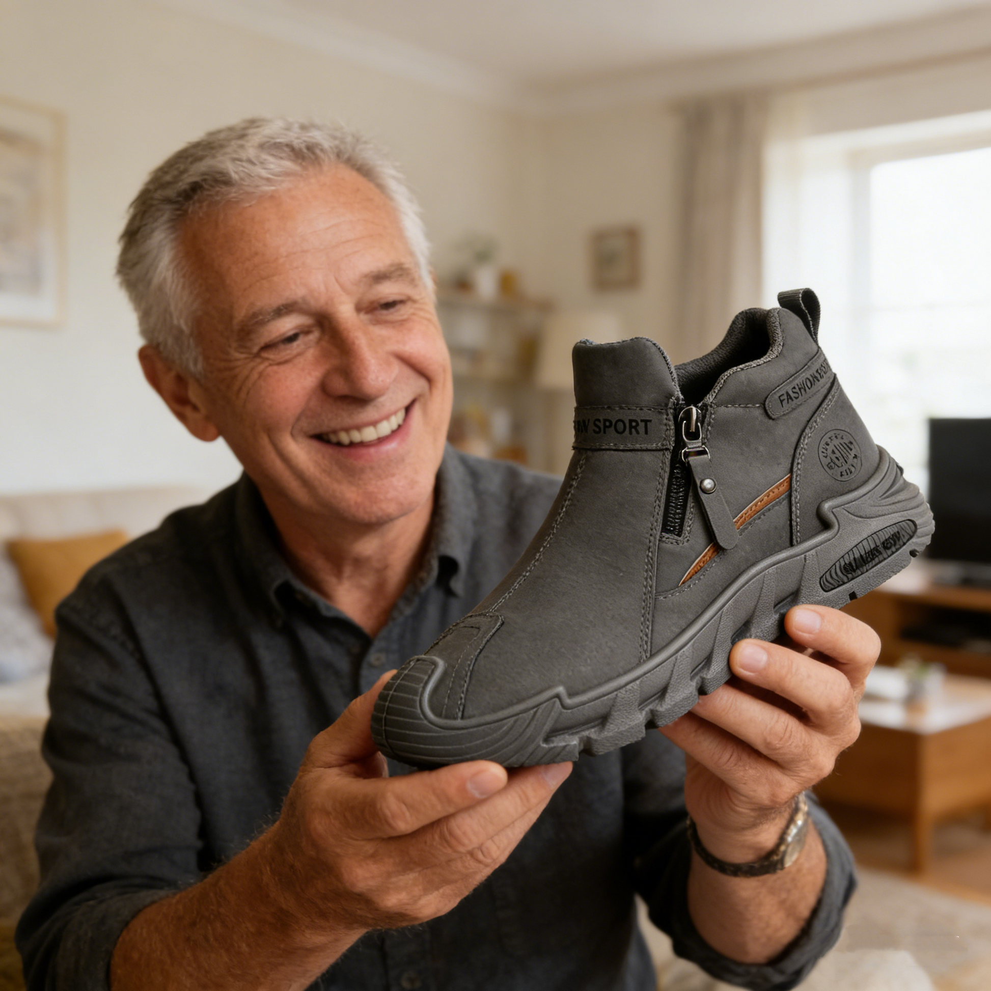 【⏰Dnes sleva 70 % - brzy končí🔥】Protiskluzová turistická obuv ROOREN® - Vyrobena z italské hovězí kůže, s oporou klenby, pohodlná a odolná, zmírňuje nepohodlí chodidel!