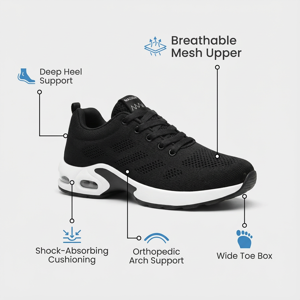 【🎁Dnes sleva 50 % - nenechte si ujít】 Ergonomicky tvarovaná ortopedická obuv - úleva od bolesti kloubů👞 Snižuje tlak při chůzi