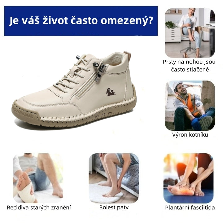 Poslední den! Sleva 70 %! ✅ Ortopedická zdravotní obuv navržená speciálně pro lidi s problémy s nohama – ulevuje od bolesti zad, kloubů a chodidel.