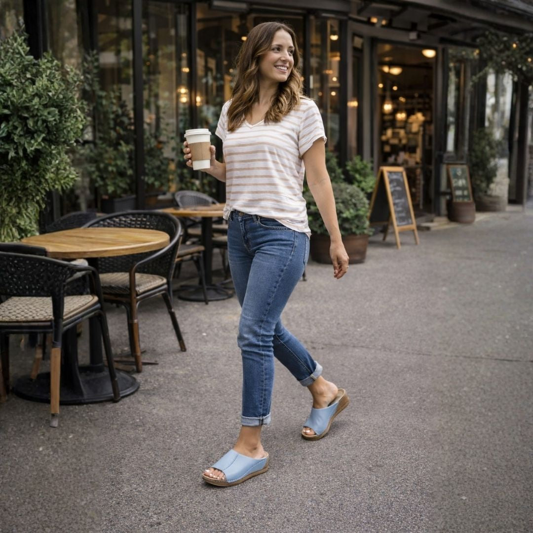 VivaStep Sandalen - Anatomisch entlastende & rutschfeste Sandalen | Ergonomisches Design